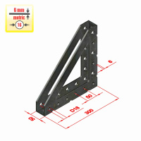 Rohový úhelník 300×50 R – příslušenství pro 3D svařovací stoly S16